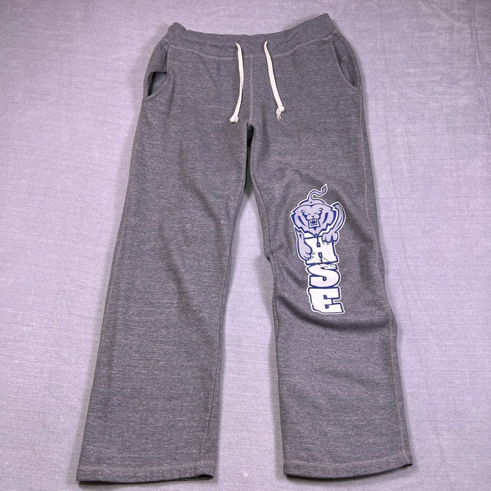 MV Sport HSE Tigers Graphic Mid Rise Sweatpants Women L Gray Cotton Blend